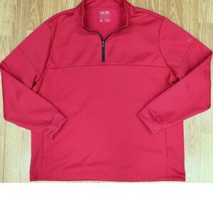 ADIDAS CLIMAWARM 1/4 ZIP SWEATSHIRT/ JACKET POLYESTER MAGENTA X-LARGE, XL